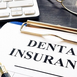 Dental insurance paperwork in Rocky Hill