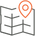 Map with pin icon