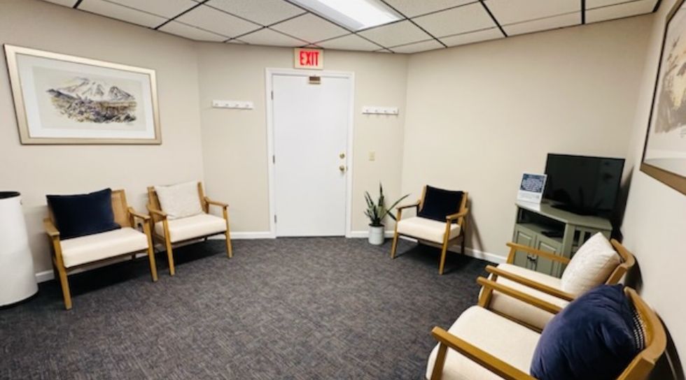 Reception area in Rocky Hill dental office